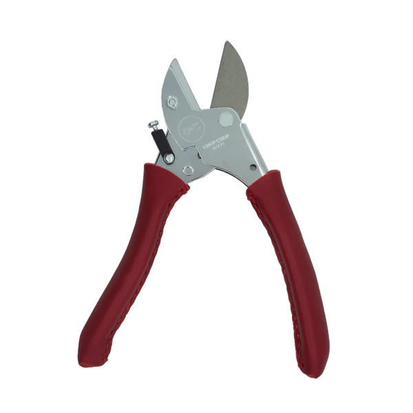 Gartenschere ChopChop bloom mit rotem Ledergriff