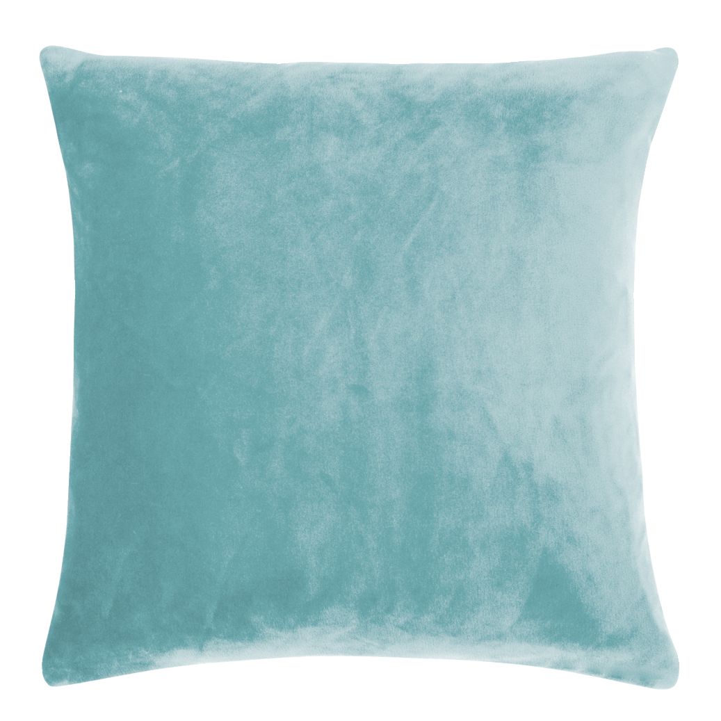 Samtkissen smooth 40x40 cm aqua