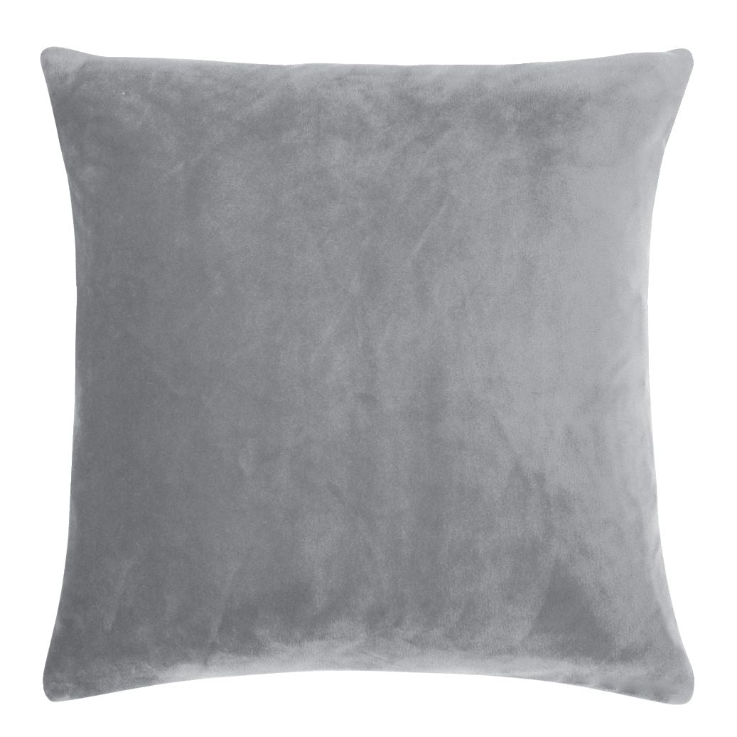 Samtkissen Smooth 40 x 40 cm hellgrau