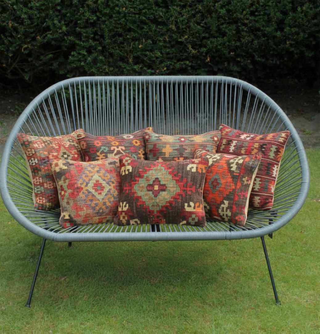 Orientalische Kelim-Kissen -handgewebt