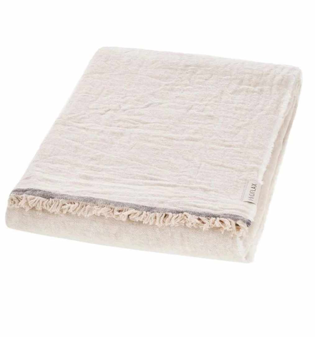 Kuscheldecke in ecru