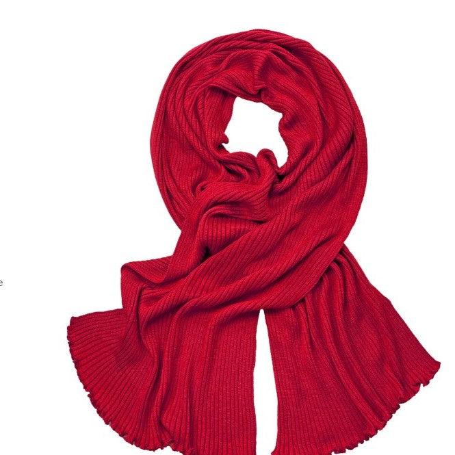Schals oder Stola aus Merino-Wolle in Rot- Tönen