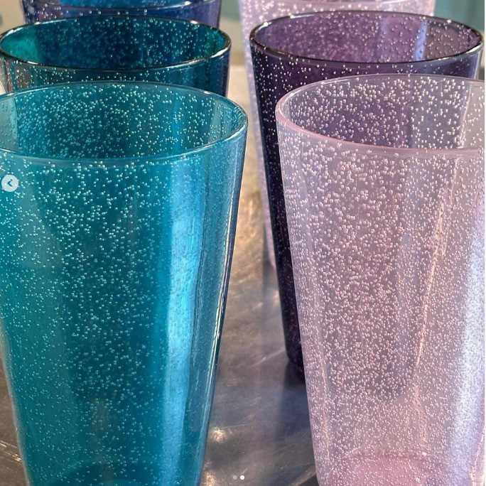 Bunte Longdrink-Gläser 380 ml - mundgeblasen
