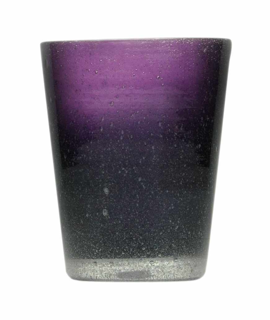 Mundgeblasenes Glas in Violett von Memento - Handwerkskunst 280ml