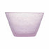 Große Glasschüssel mit eingeschlossenen Luftbläschen in mauve - ein zarter Malventon