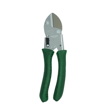 Gartenschere Chop Cjhop Bloom mit grünen Ledergriffen