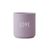 Becher mit Aufschrift Love, lavendel