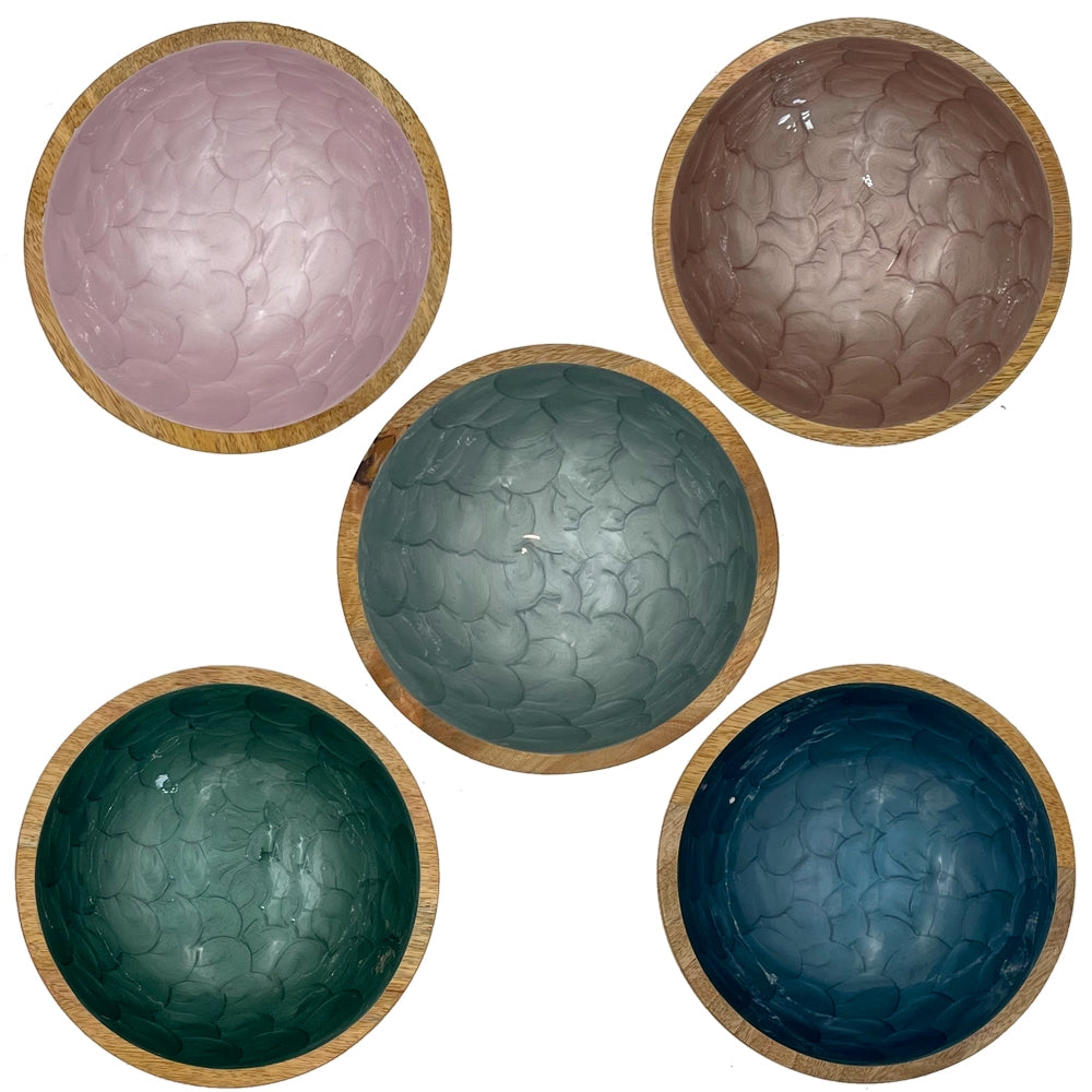 Bowl aus Mangoholz 5 Farben