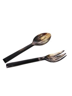 Servier-Besteck aus Horn