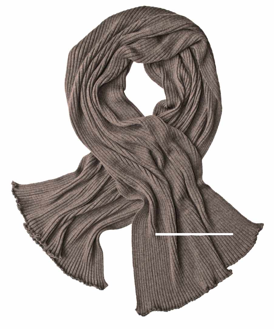 Schals oder Stola aus Merino-Wolle in Naturtönen