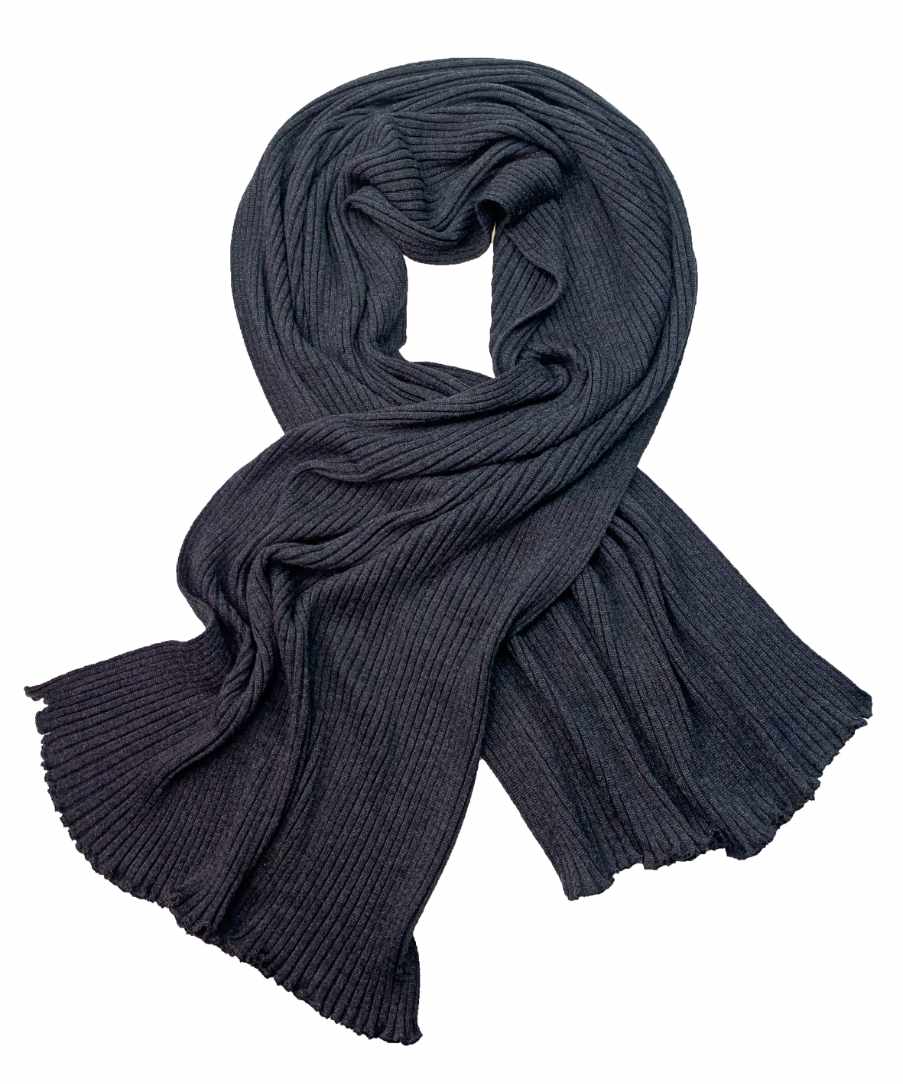 Schal-Stola Merinowolle marine